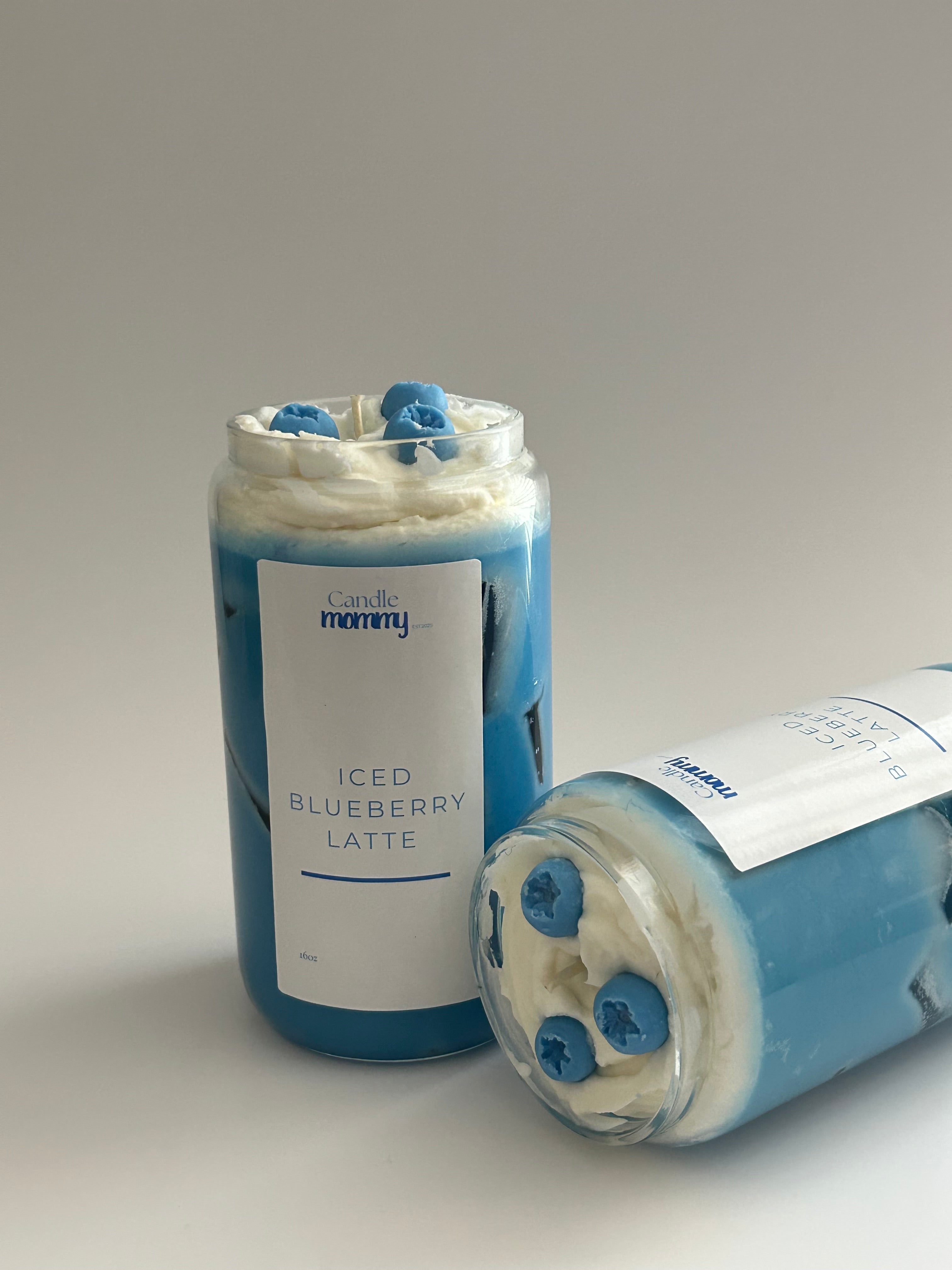 Iced Blueberry latte 16oz